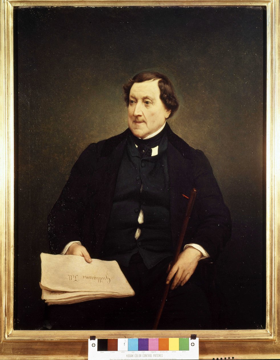 Portrét Gioacchina Rossiniho (1792-1868) - Hayez, Brera Museum, Milán od Francesco Hayez