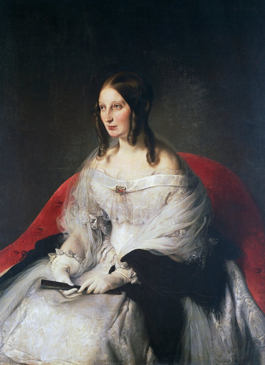 Portrét Sarah Louise Strachan Ruffo z Motta a Bagnara, princezny ze Sant