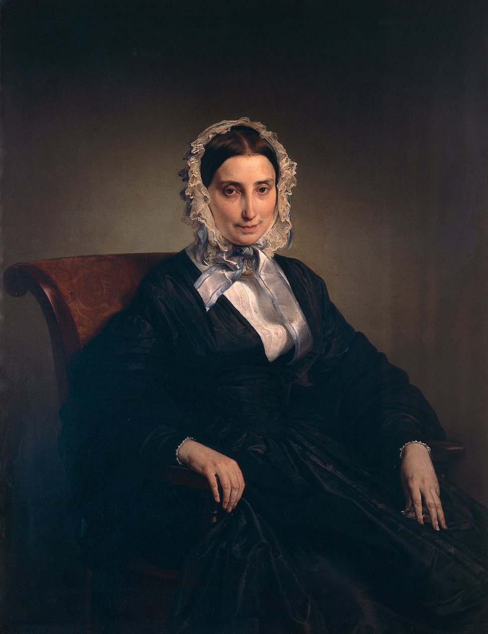 Portrét Teresy Borri (druhé manželky Alessandra Manzoniho) od Francesca Hayeze (1791-1882) od Francesco Hayez