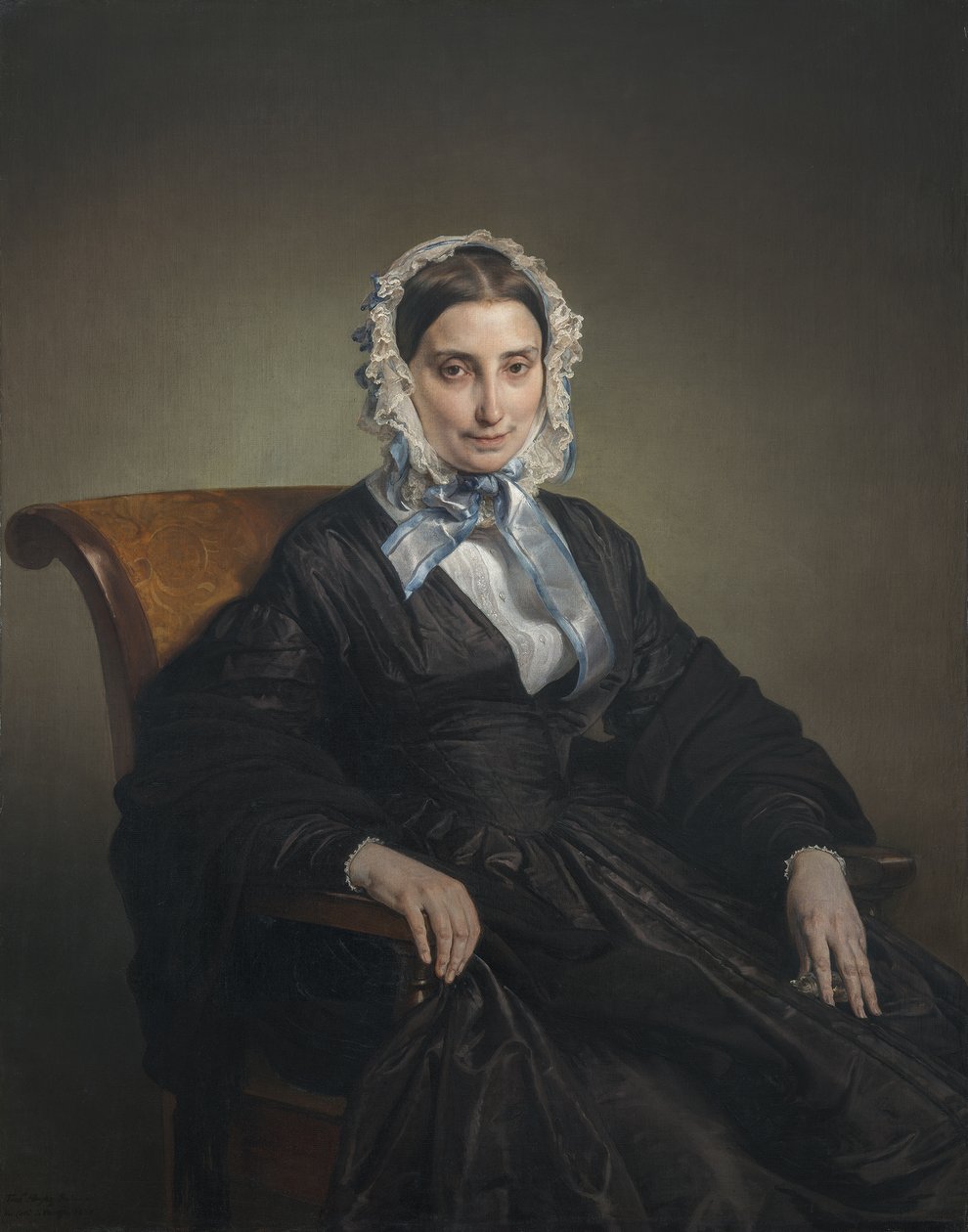 Portrét Teresa Manzoni Borri Print od Francesco Hayez