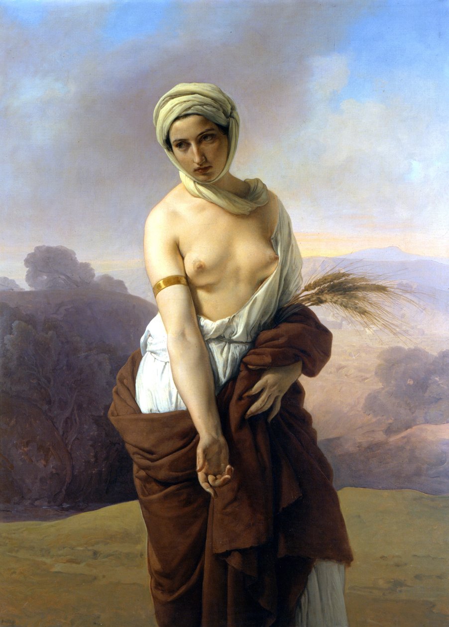 Ruth. Obraz Francesca Hayeze. 1853. Občanská muzea, Bologna. od Francesco Hayez