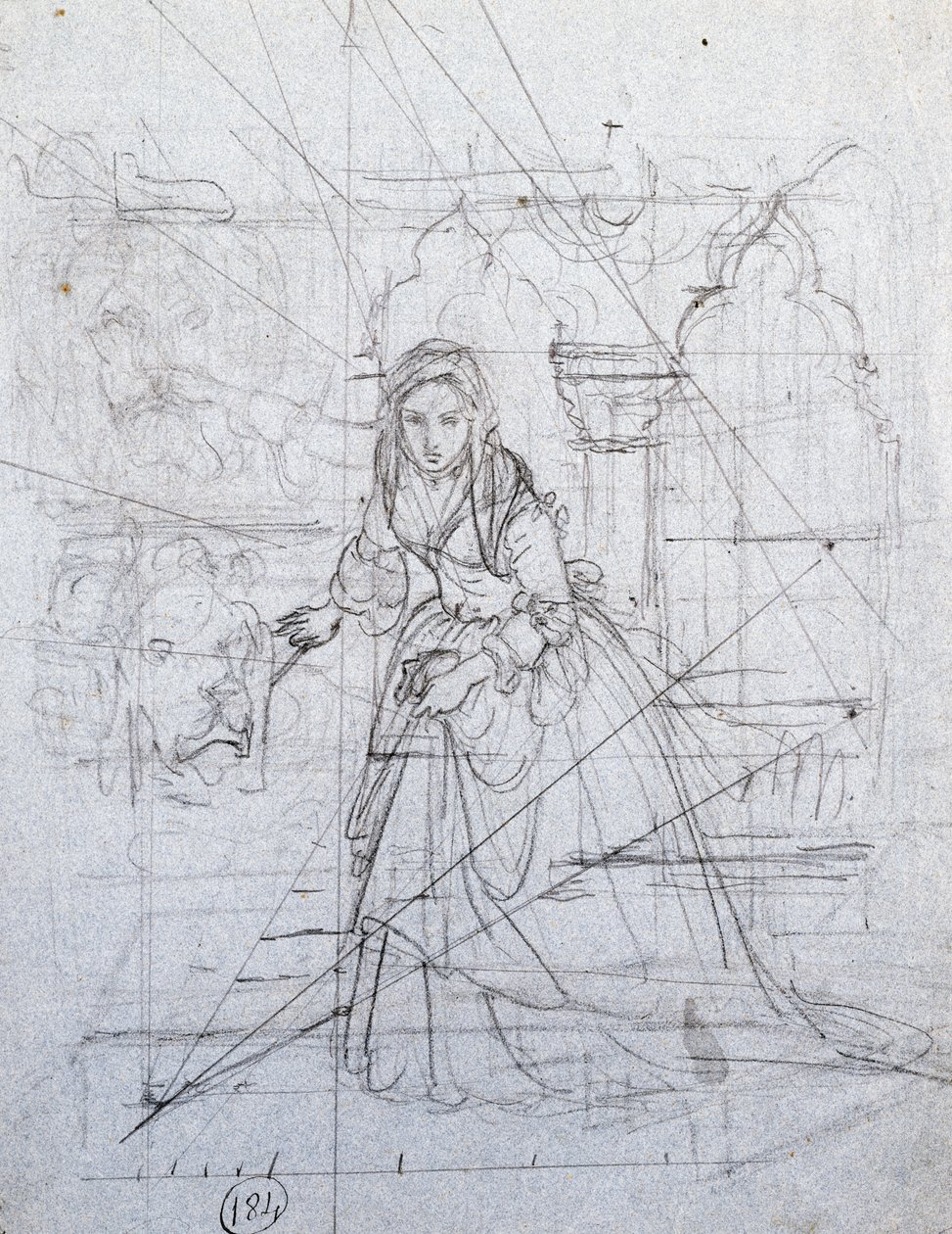 Studie pro tajné obvinění od Francesco Hayez