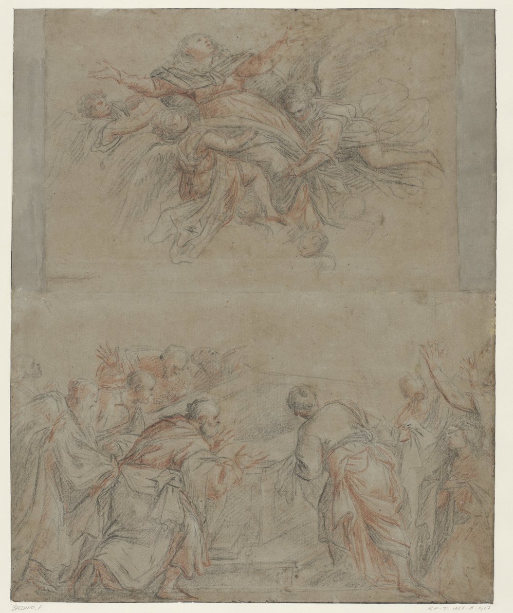 Nanebevzetí Marie od Francesco II Bassano
