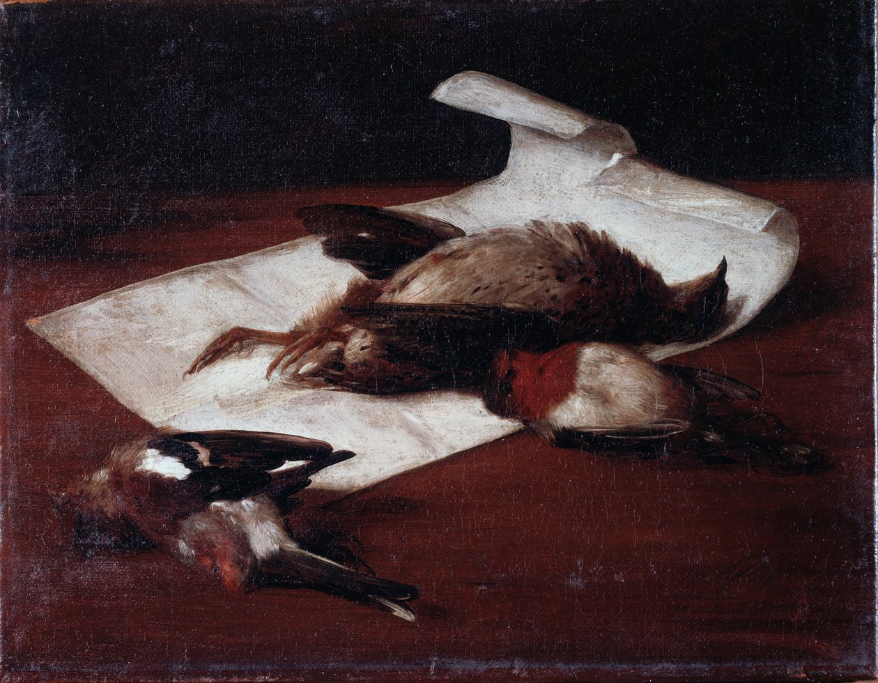 Mrtvá hra Obraz od Francesca Inganniho (1793-1873) 1862 Rozměr 25,6x33,2 cm Genes, Galerie moderního umění, inv 184 od Francesco Inganni