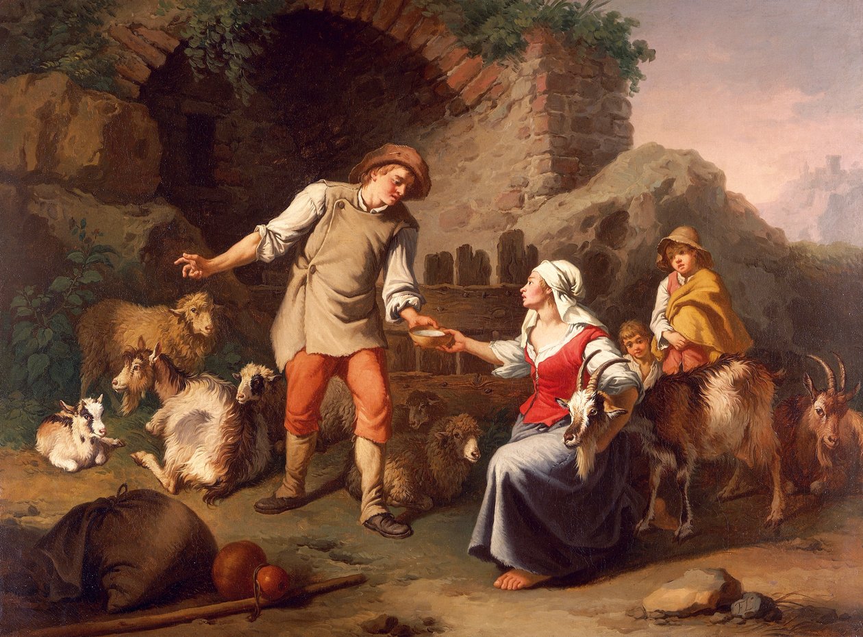 Country scéna, Francesco Londonio (1723-1783) od Francesco Londonio