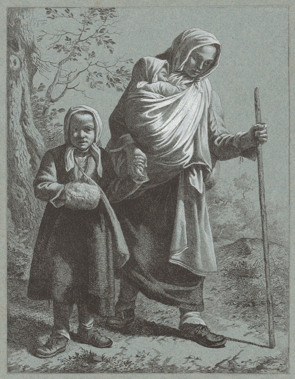 Selka se dvěma dětmi, 1764. od Francesco Londonio
