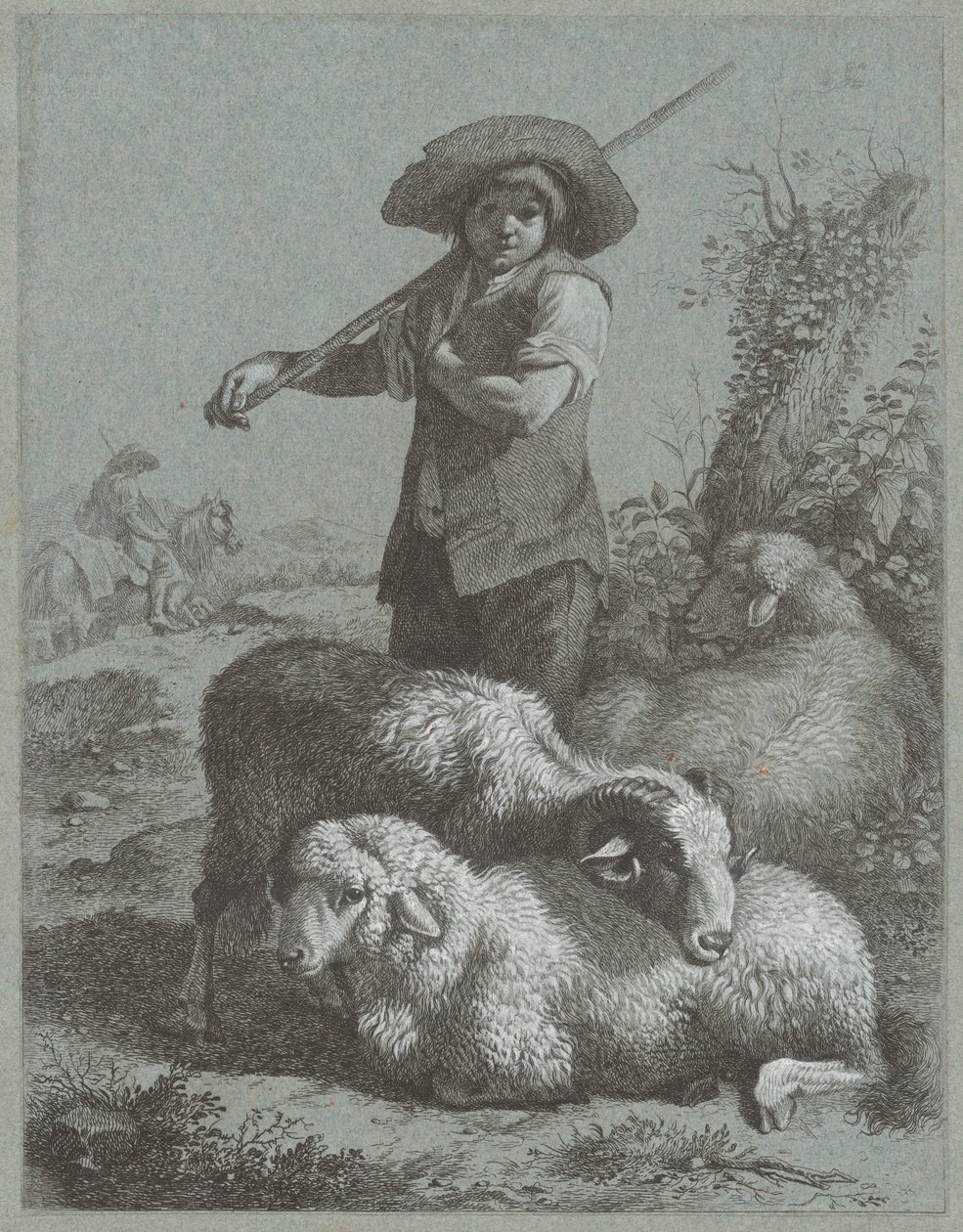Pastýř s ovcí, 1764. od Francesco Londonio