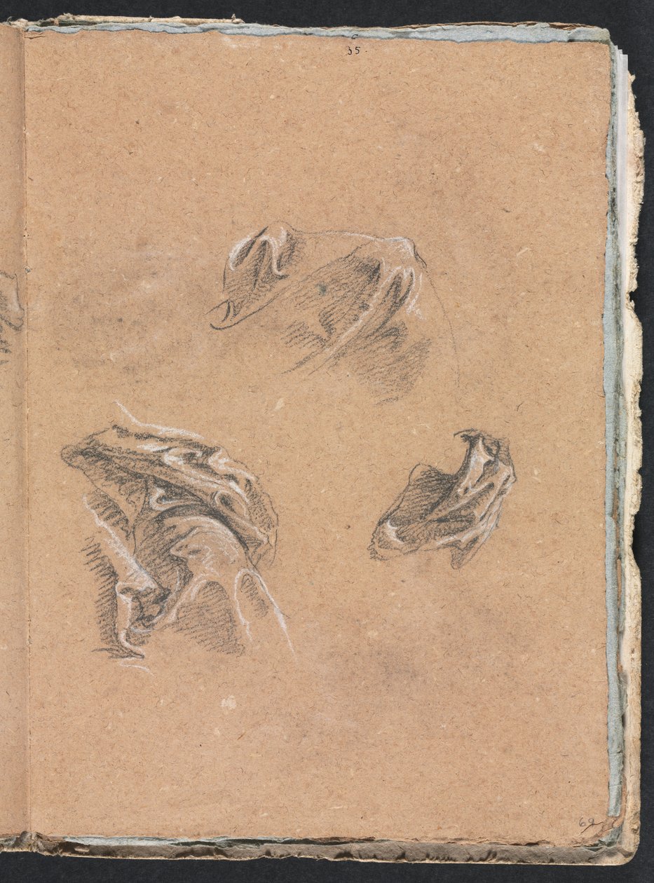 Verona Sketchbook: Studie soukenictví (strana 69) od Francesco Lorenzi