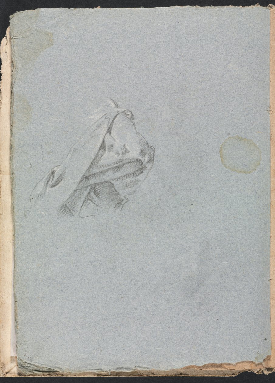 Verona Sketchbook: Drapery study (strana 10) od Francesco Lorenzi