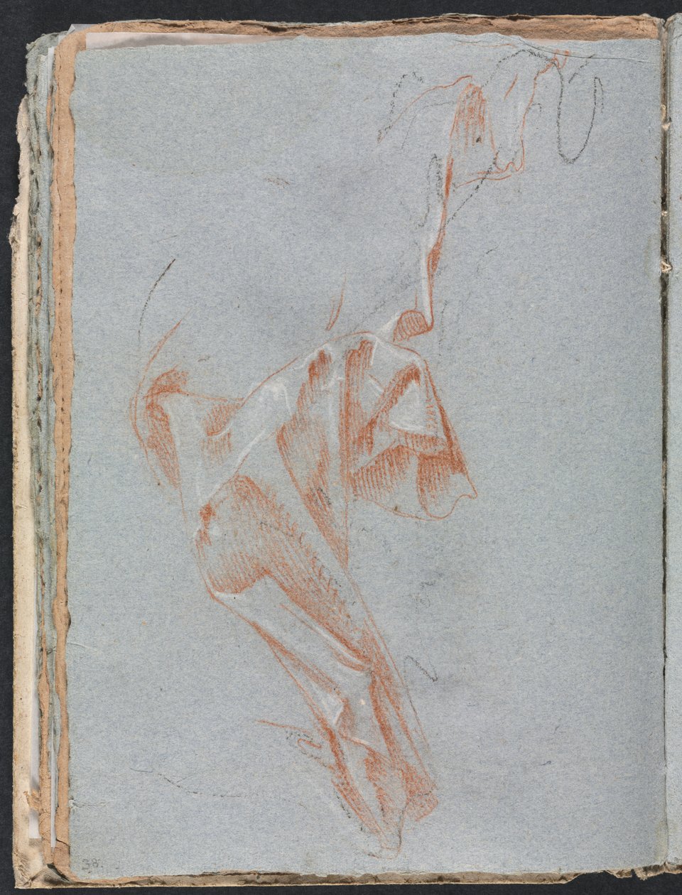 Verona Sketchbook: Drapery study (strana 38) od Francesco Lorenzi