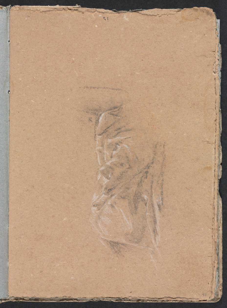 Verona Sketchbook: Drapery study (strana 41) od Francesco Lorenzi