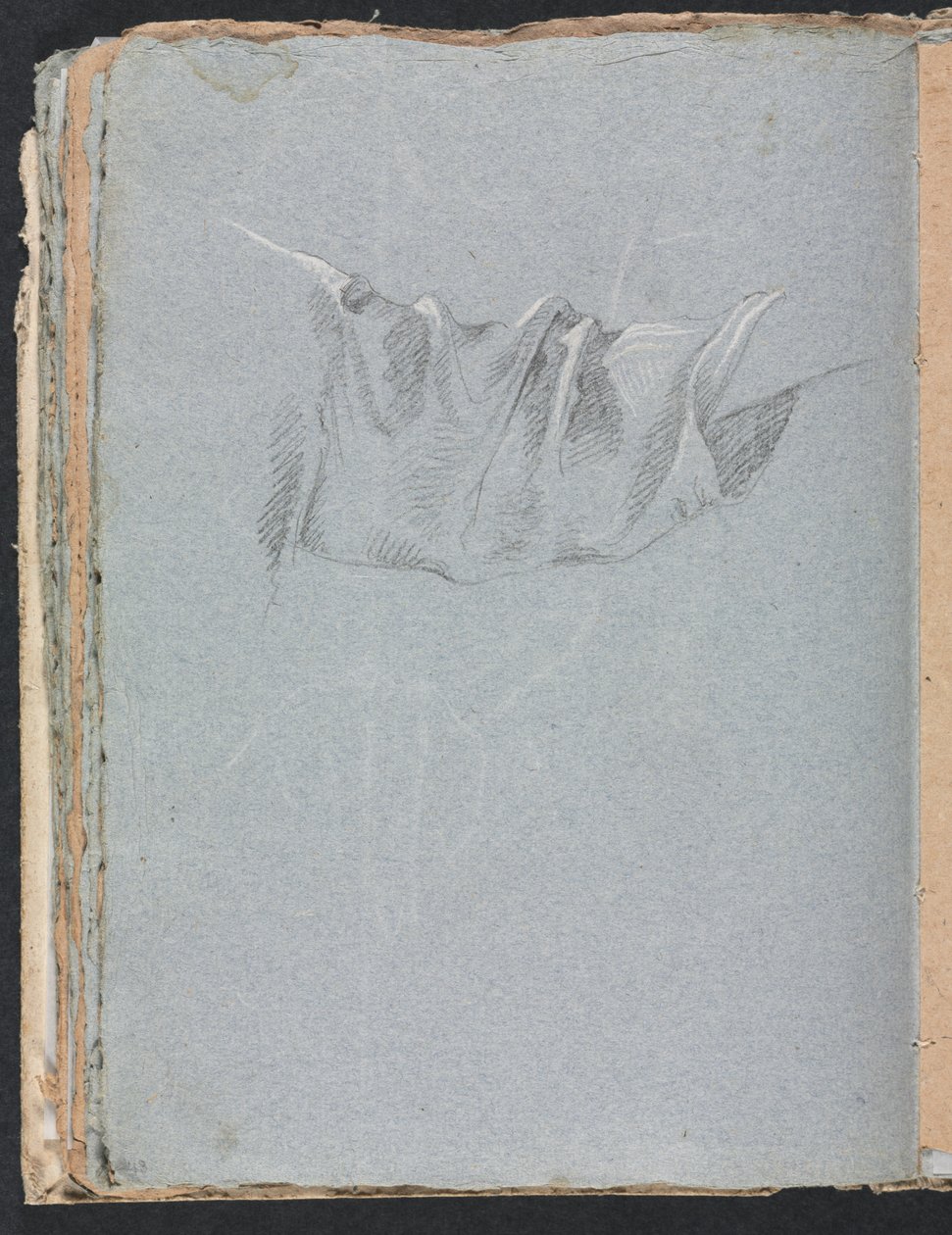 Verona Sketchbook: Drapery study strana 48, 1760. od Francesco Lorenzi