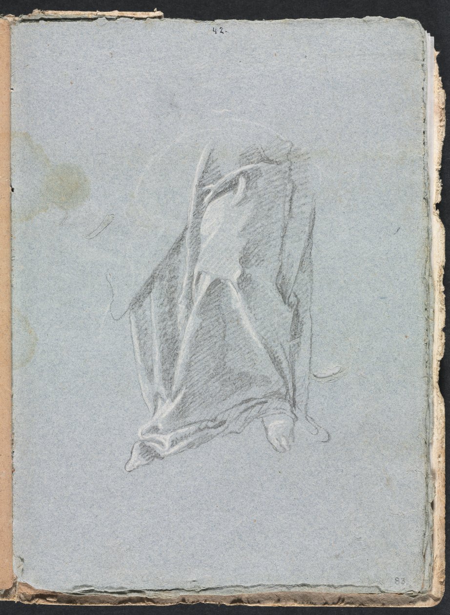Verona Sketchbook: Draperie s nohou (strana 83) od Francesco Lorenzi