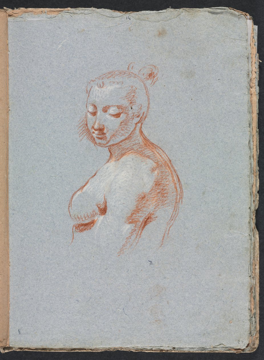 Verona Sketchbook: Ženský akt, strana 27, 1760. od Francesco Lorenzi