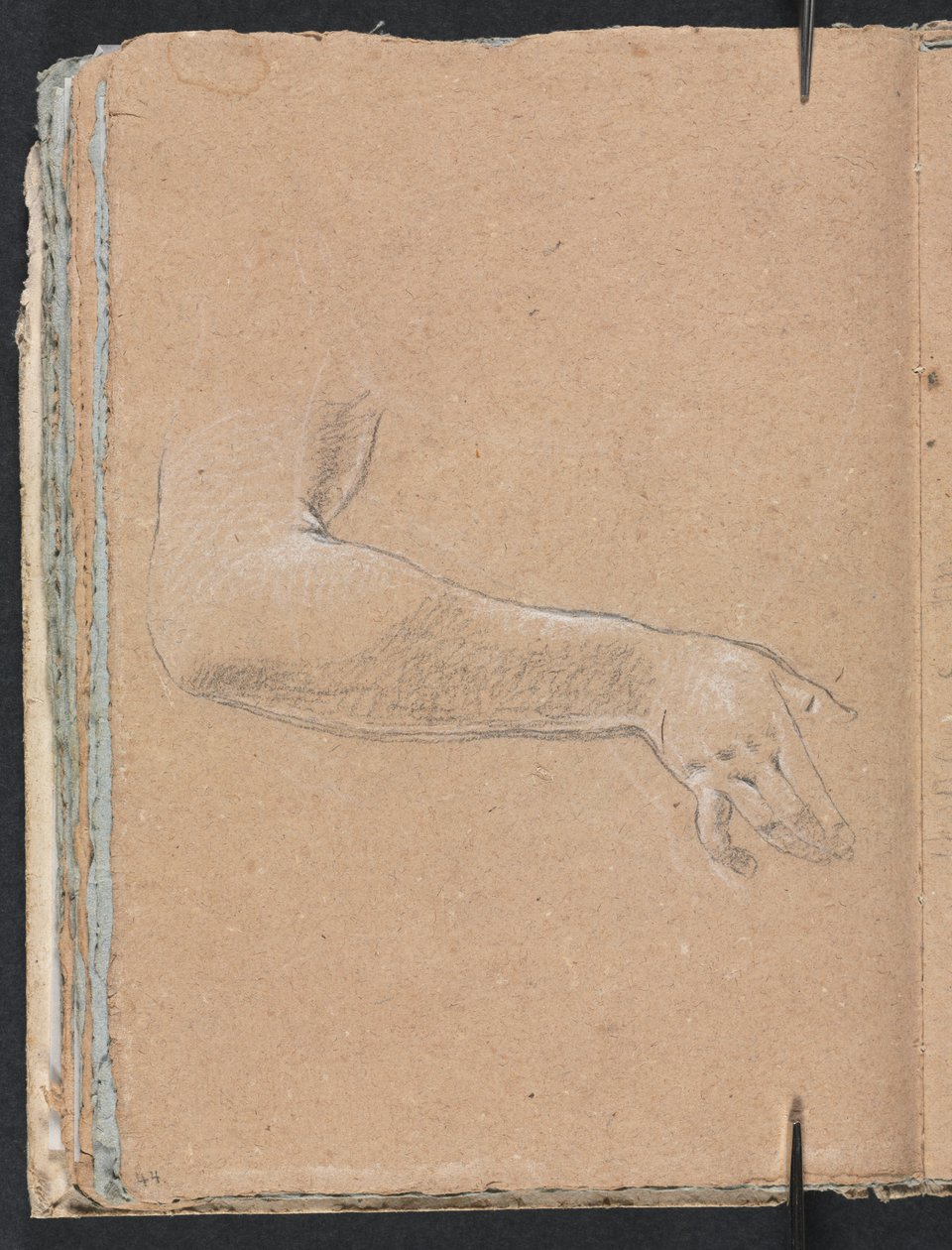 Verona Sketchbook: Ženská pravá paže a ruka strana 44, 1760. od Francesco Lorenzi