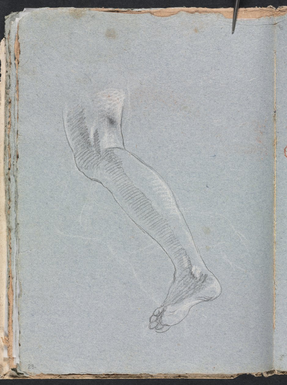 Verona Sketchbook: Levá noha strana 28, 1760. od Francesco Lorenzi