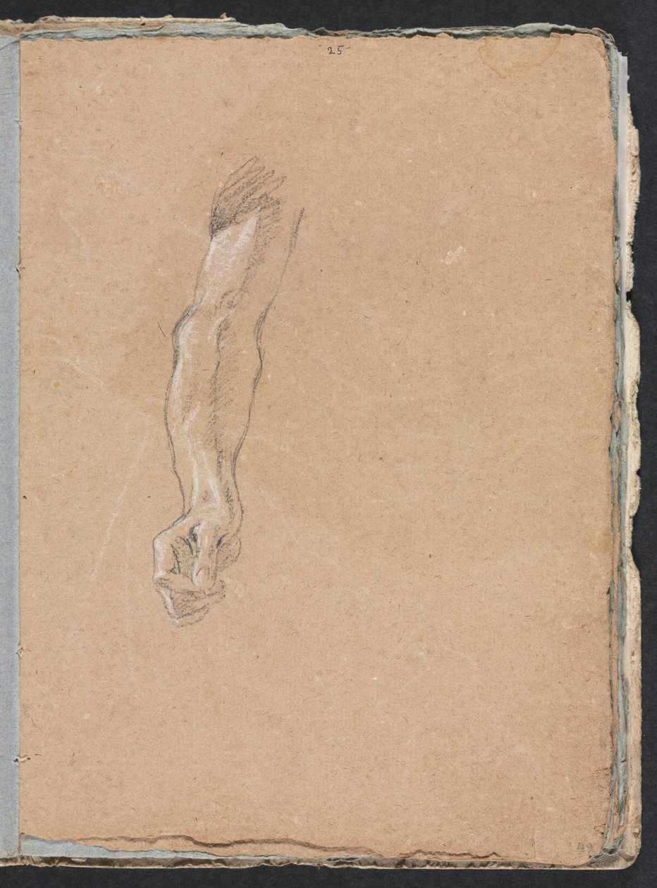 Verona Sketchbook: Pravá paže a ruka strana 49, 1760. od Francesco Lorenzi