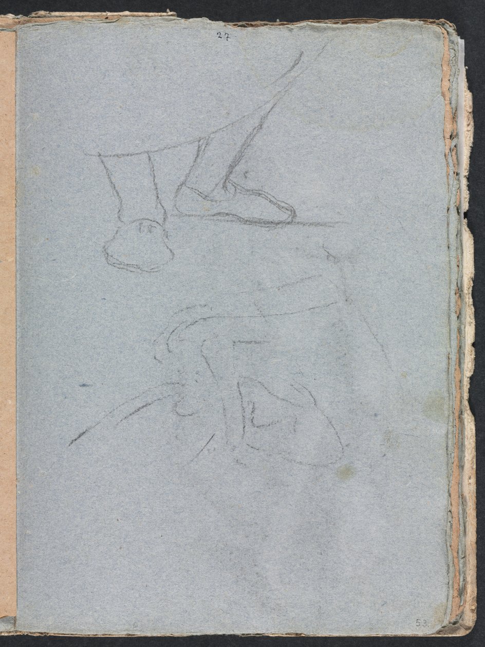 Verona Sketchbook: Studie chodidel (strana 53) od Francesco Lorenzi