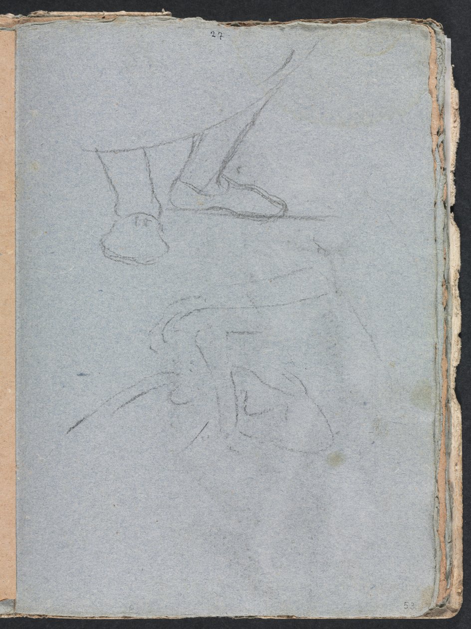 Verona Sketchbook: Study of feet page 53, 1760. od Francesco Lorenzi