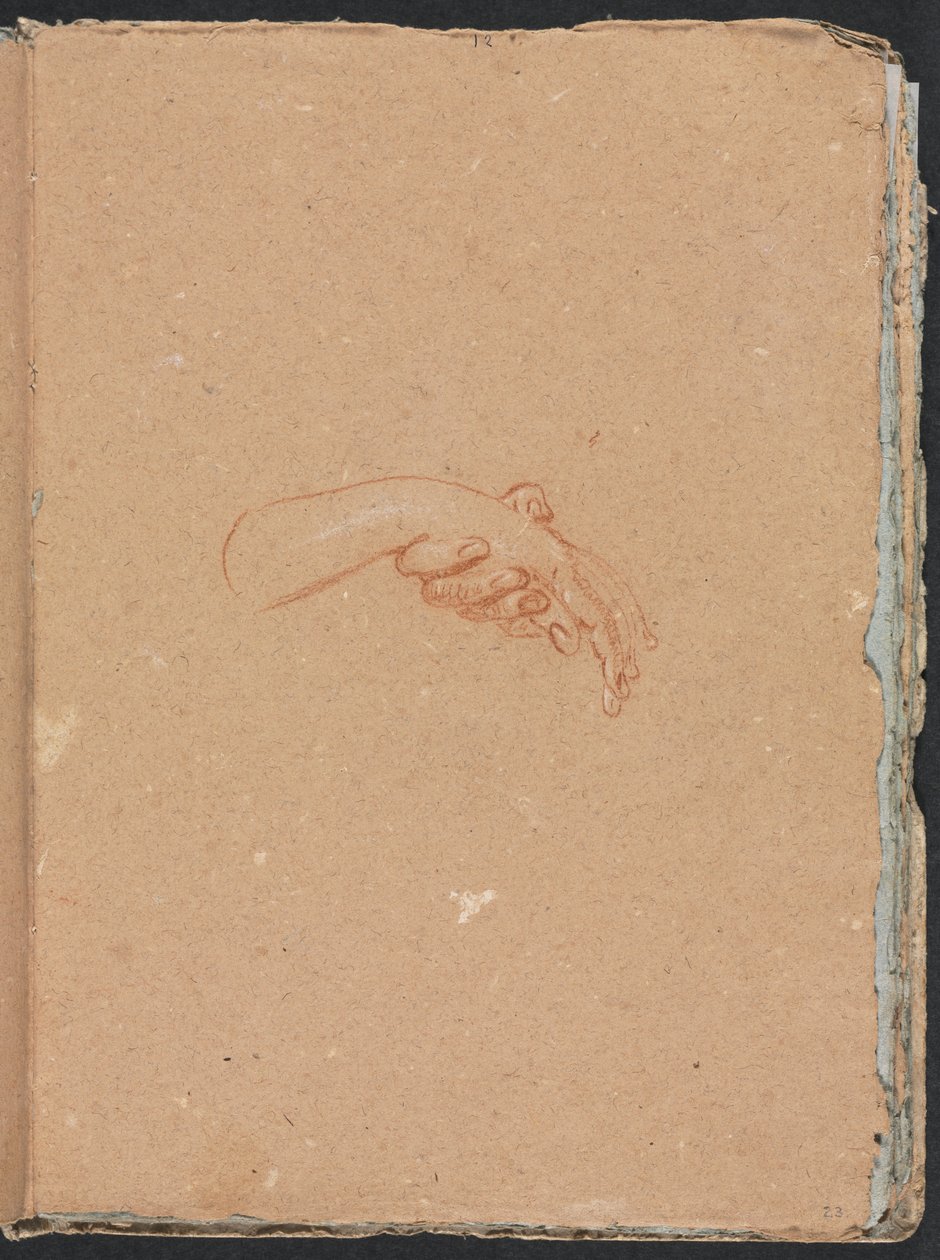 Verona Sketchbook: Study of hands (strana 23) od Francesco Lorenzi