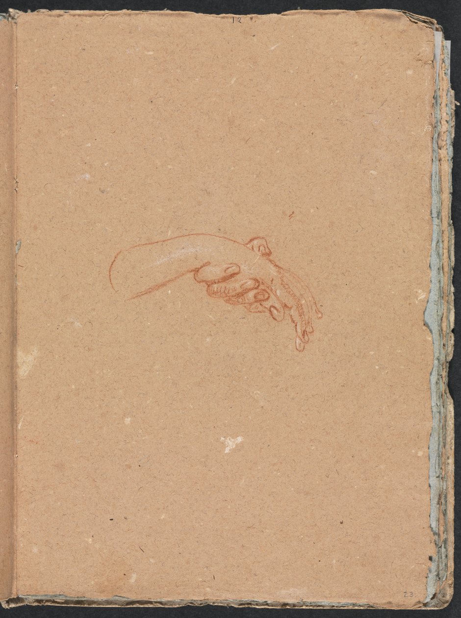 Verona Sketchbook: Study of hands strana 23, 1760. od Francesco Lorenzi