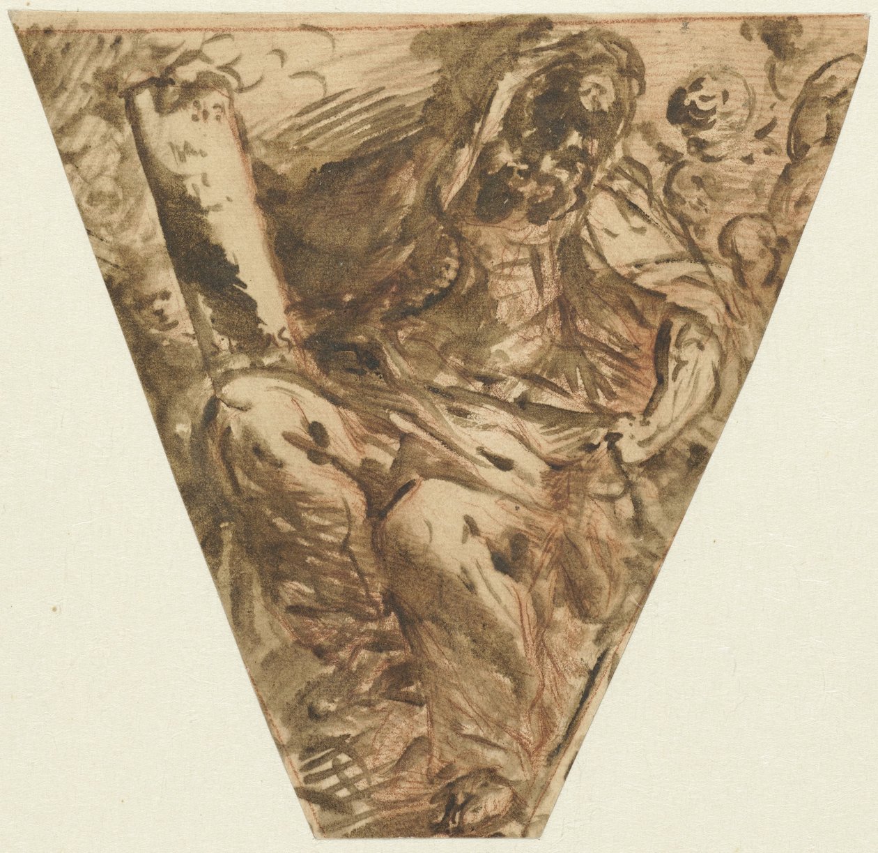 Zw-náplň se sedícím apoštolem od Francesco Maffei (attributed to)