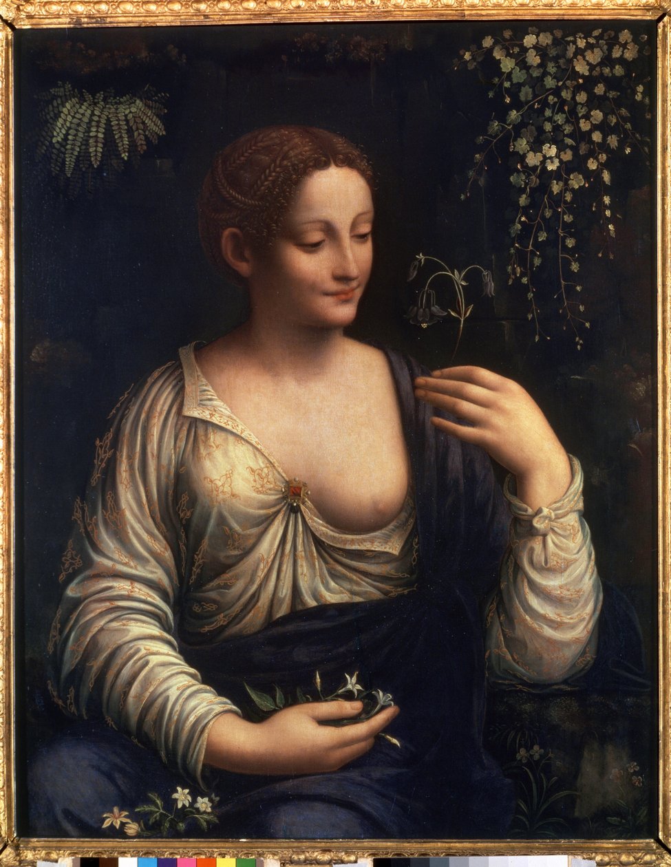 ""Flore"" (Flora) Obraz Francesca Melziho (1493-cca 1570) 1510-1515 Rozm. 76x63 cm Muzeum Ermitáž v Petrohradě od Francesco Melzi or Melzo