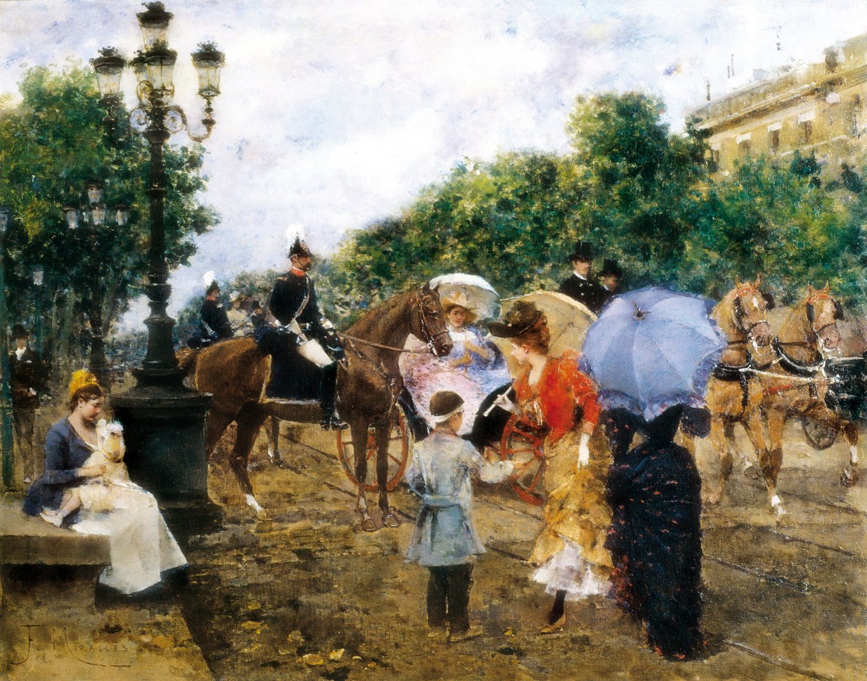 Paseo de Gracia od Francesco Miralles Galaup