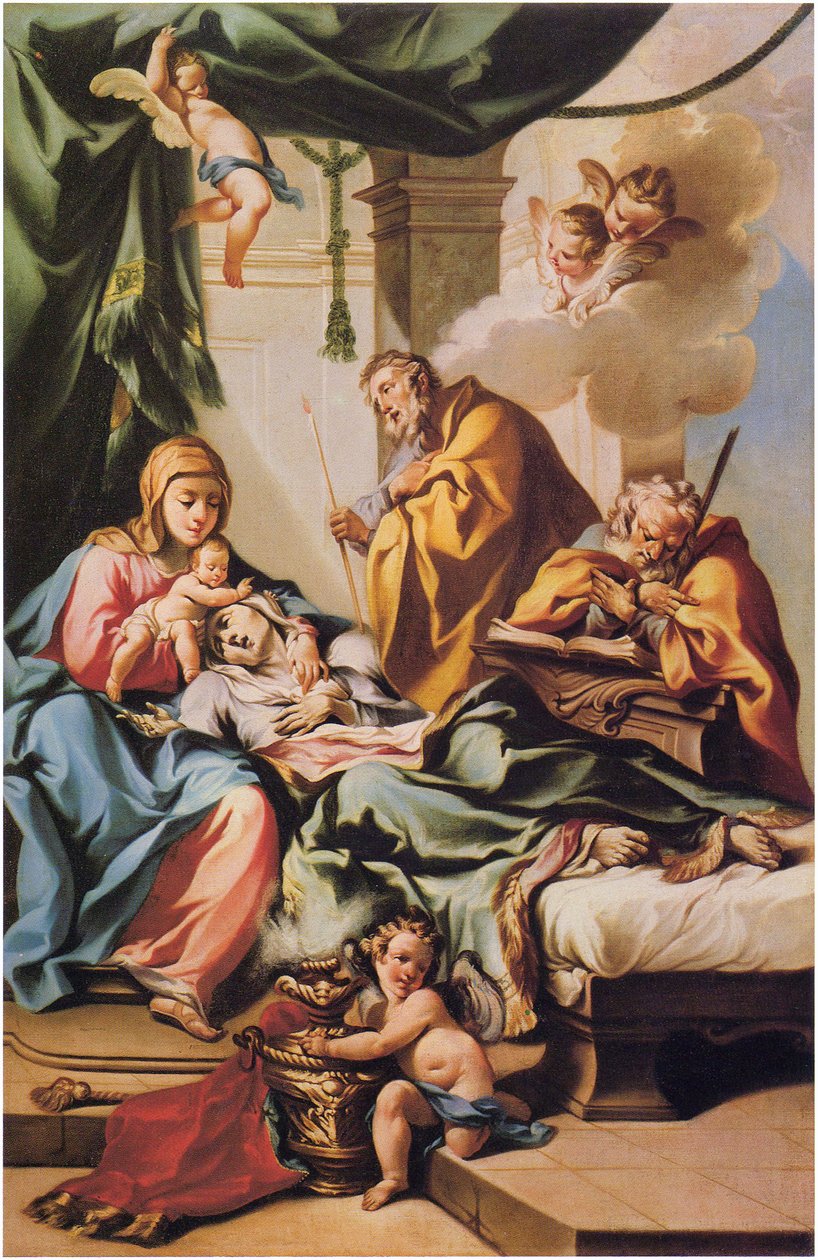 Smrt svaté Anny od Francesco Monti