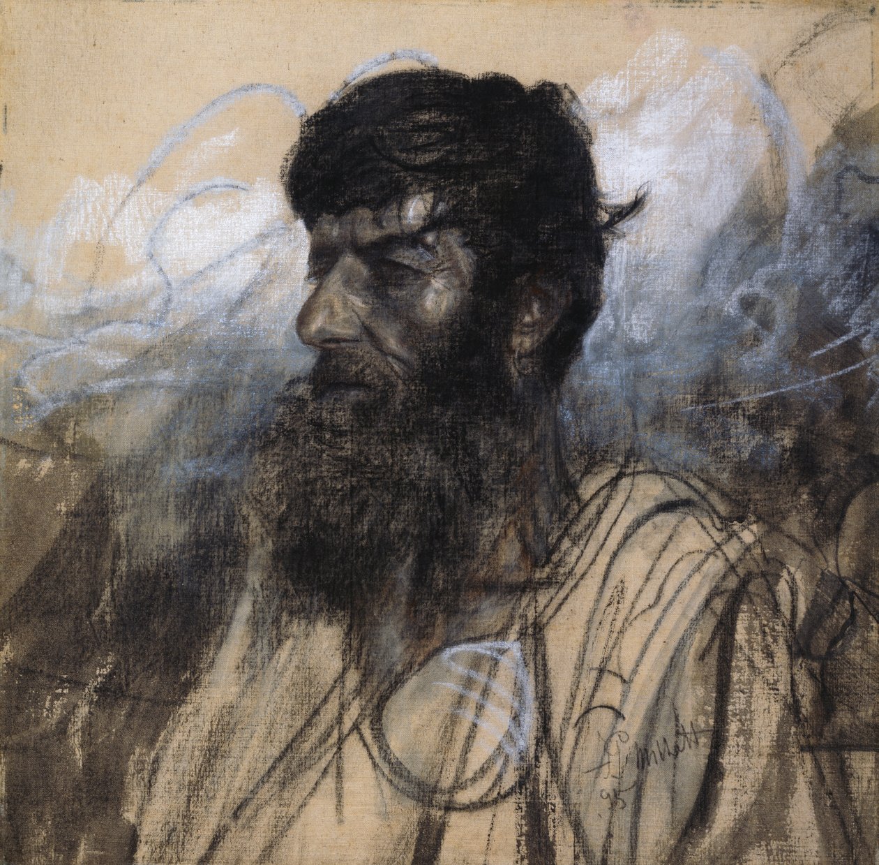 Studie hlavy pro mrzáky od Francesco Paolo Michetti