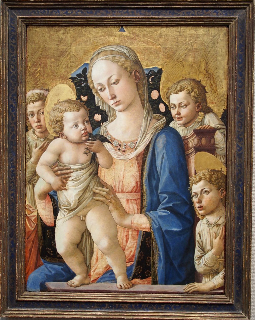 1455 Pesellino Madona s dítětem a svatým Janem Toledo od Francesco Pesellino