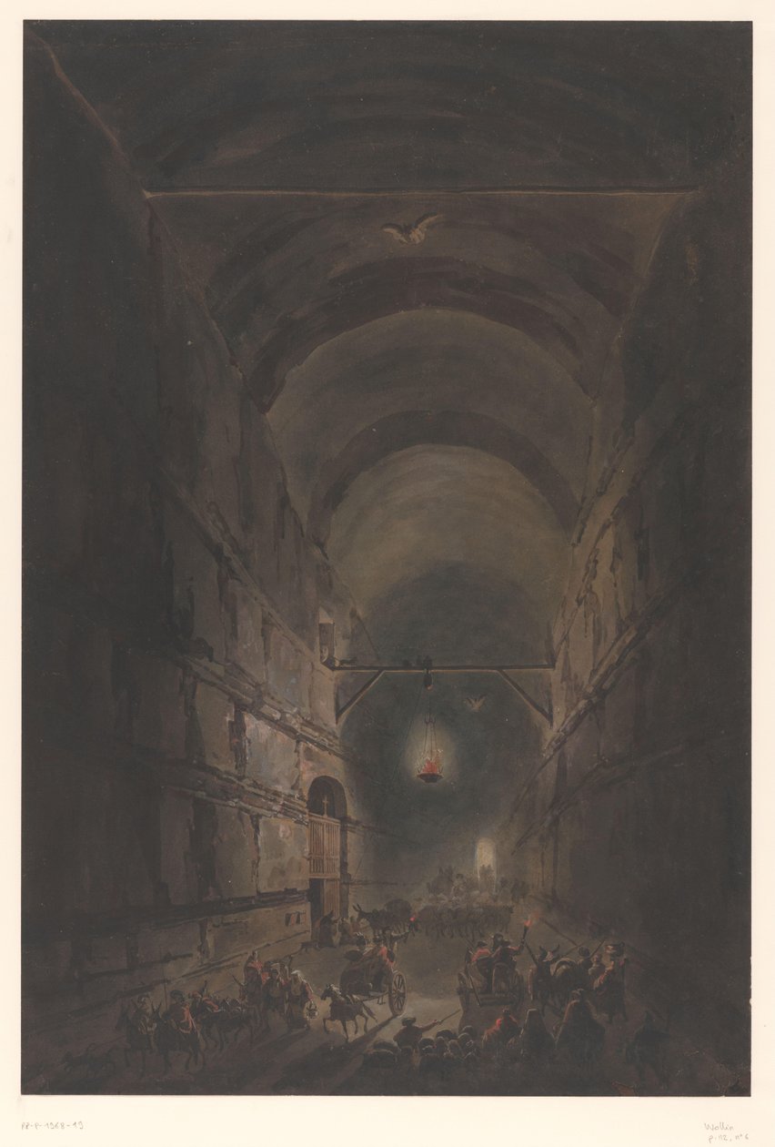 Jeskyně Posillipo Jeskyně Posillipo v Napels od Francesco Piranesi