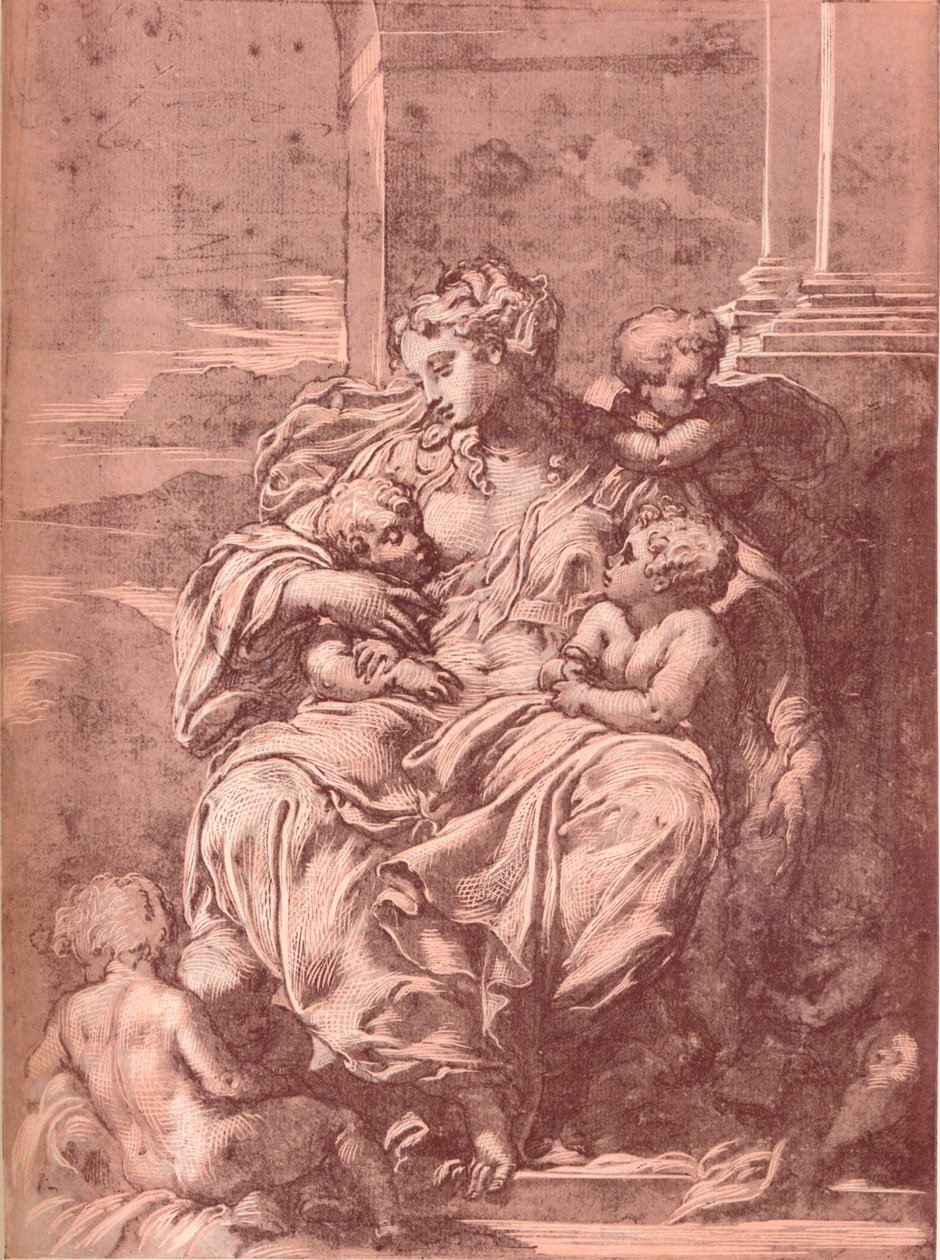 Charita, 16. století, 1903 od Francesco Primaticcio