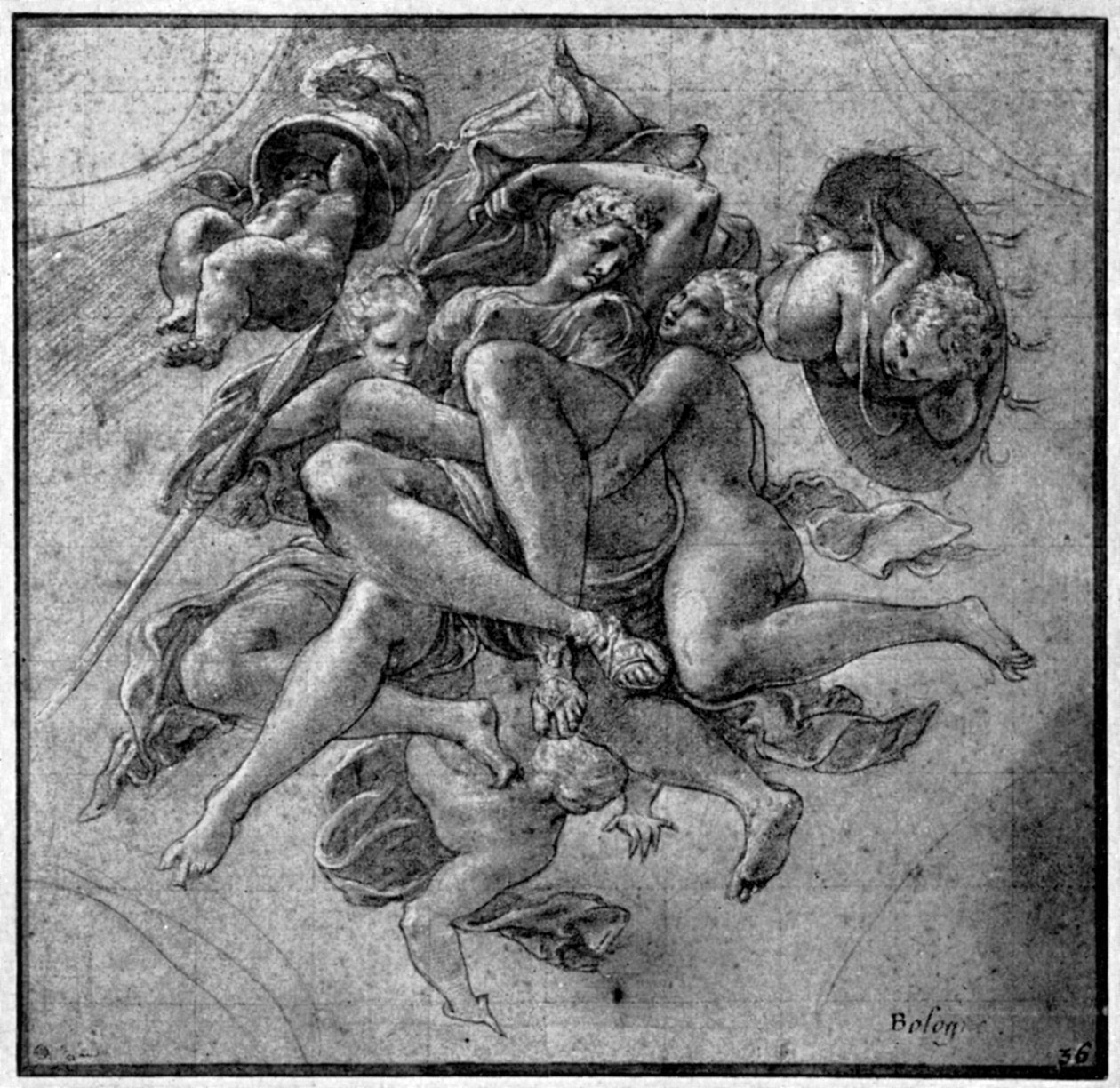 Design pro Ulysses Gallery, Fontainebleau, c1540, 1926 od Francesco Primaticcio