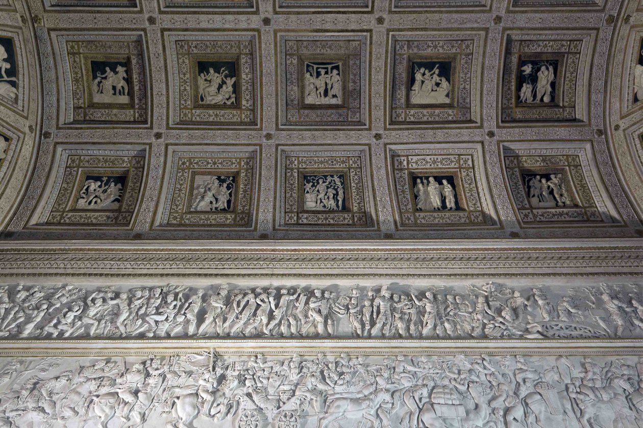 Místnost štuků Místnost štuků Čajového paláce, 1526-1534 od Francesco Primaticcio