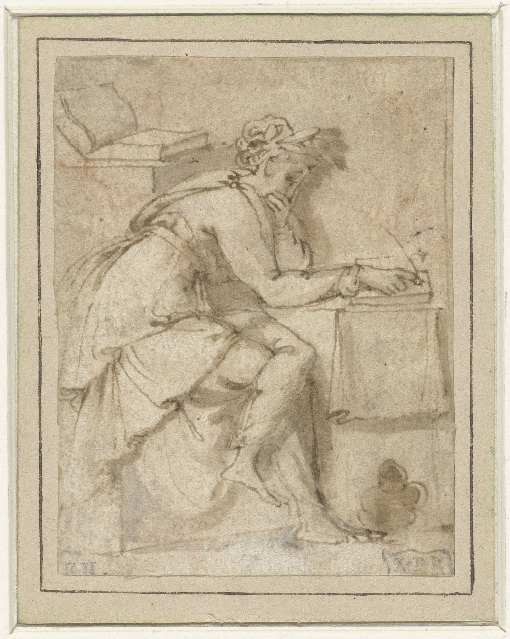 Sedící múza (?) od Francesco Salviati