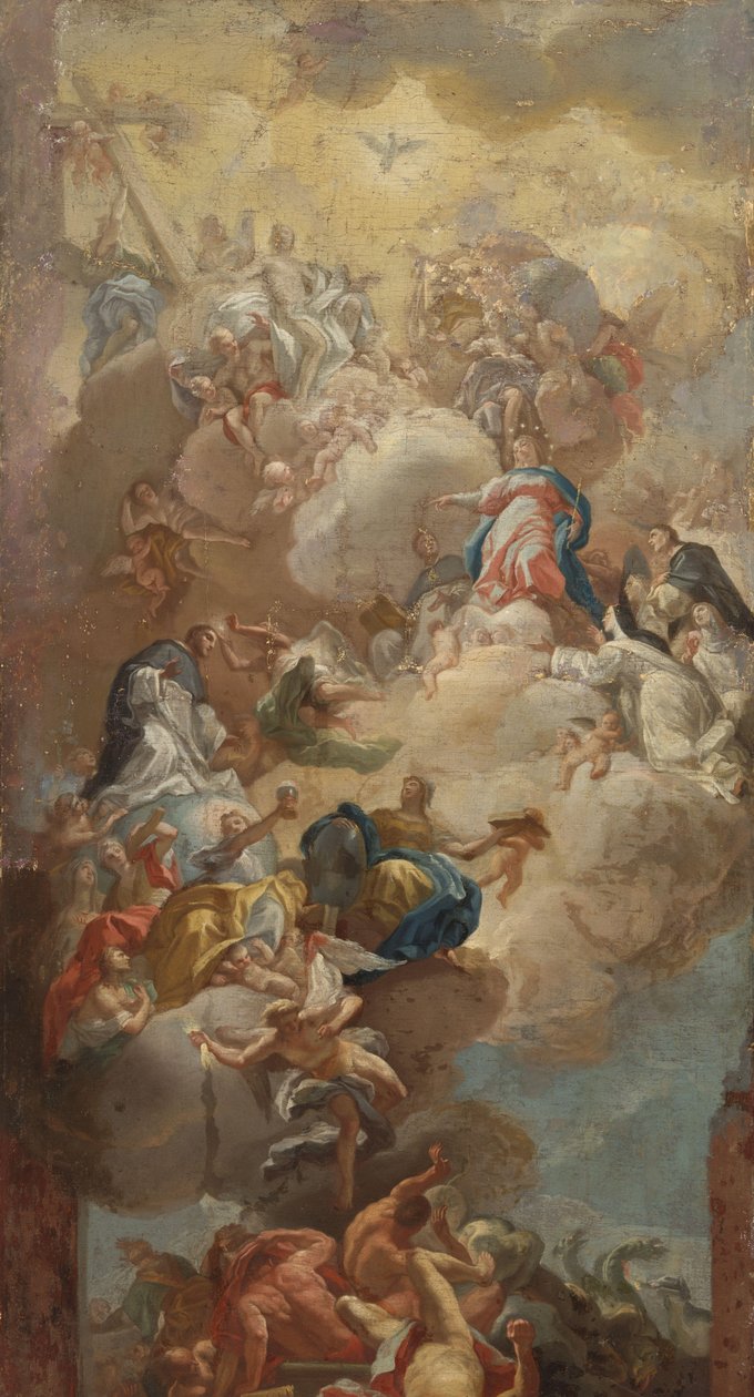 Oslava svatého Dominika od Francesco Solimena (copy after)