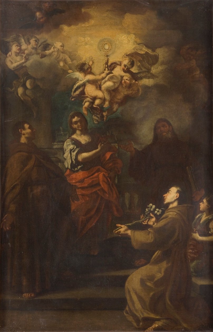 "Klanění Eucharistie", 1677-1747 od Francesco Solimena