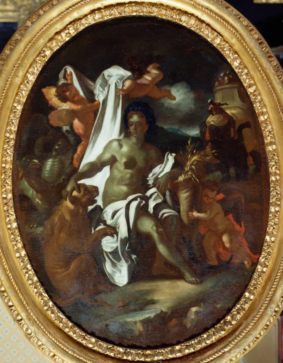 Alegorie Afriky (olej na plátně) od Francesco Solimena