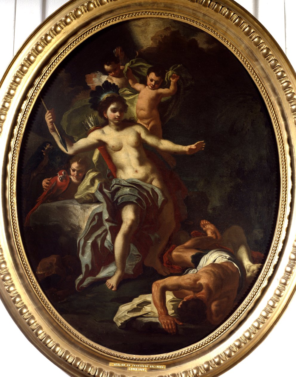 Alegorie Ameriky Obraz z dílny Francesca Solimena (1657-1747) (ek.ital.) 1738 La Rochelle, Muzeum Nového světa. od Francesco Solimena