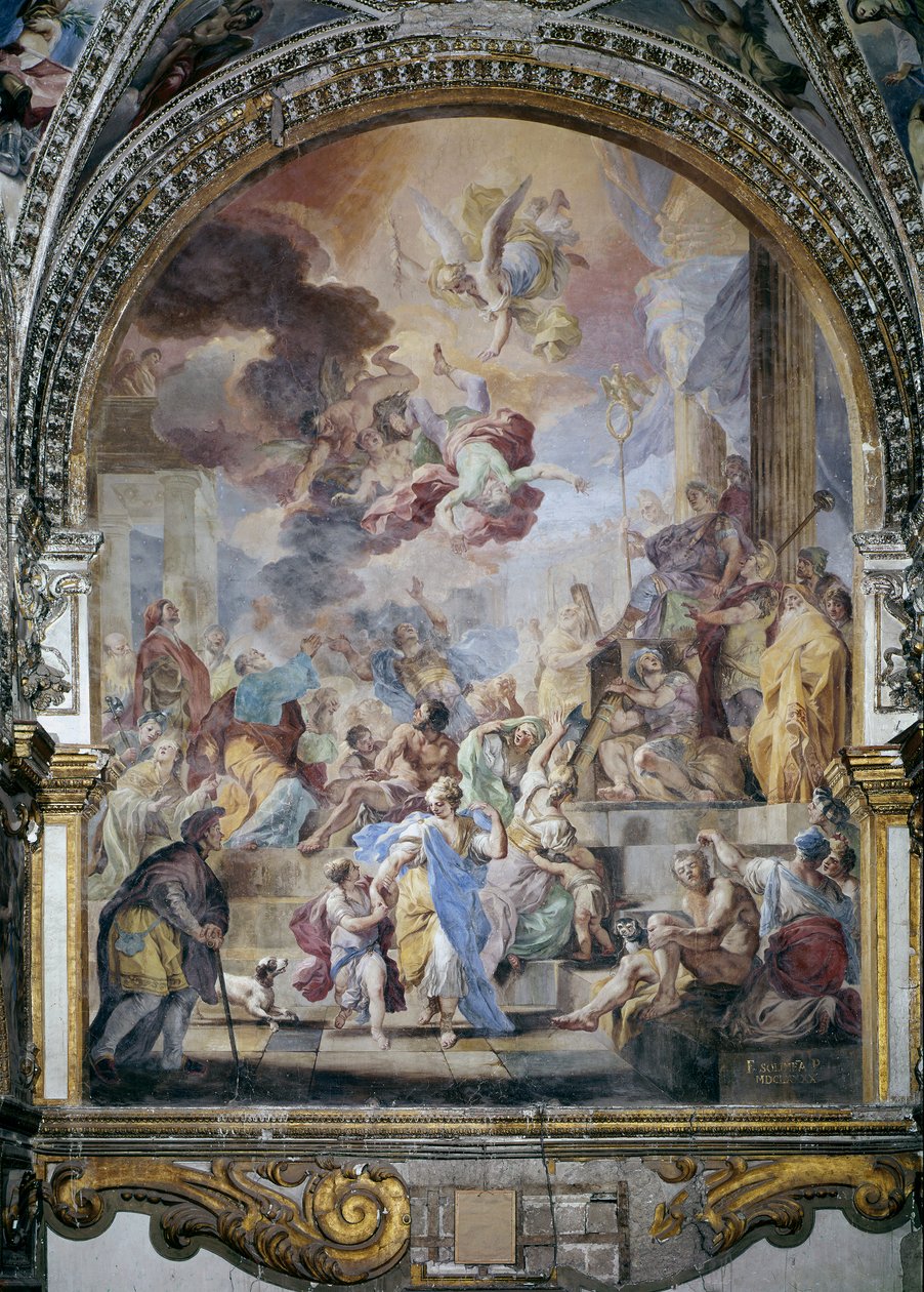 Pád Simona Maguse od Francesco Solimena