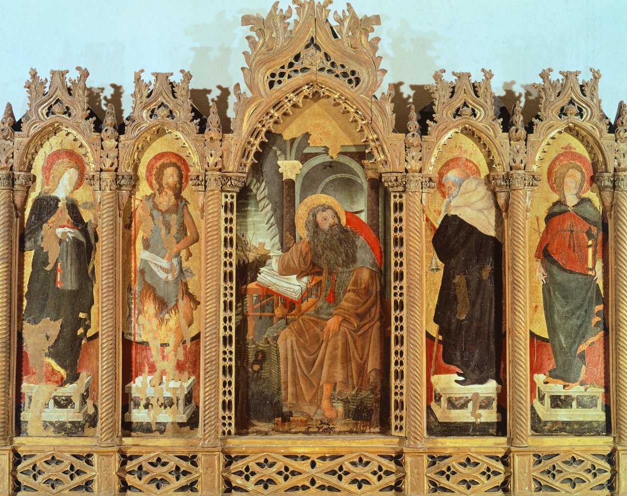 Lazara Polyptych, ca 1452, Francesco Squarcione (1397-1468), tempera na panelu od Francesco Squarcione