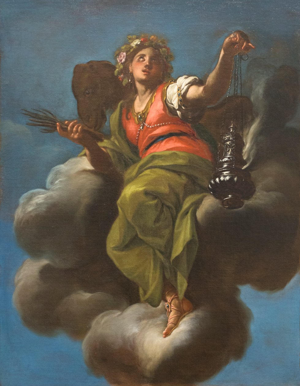 Asie, c. 1709 (olej na plátně) od Francesco Trevisani