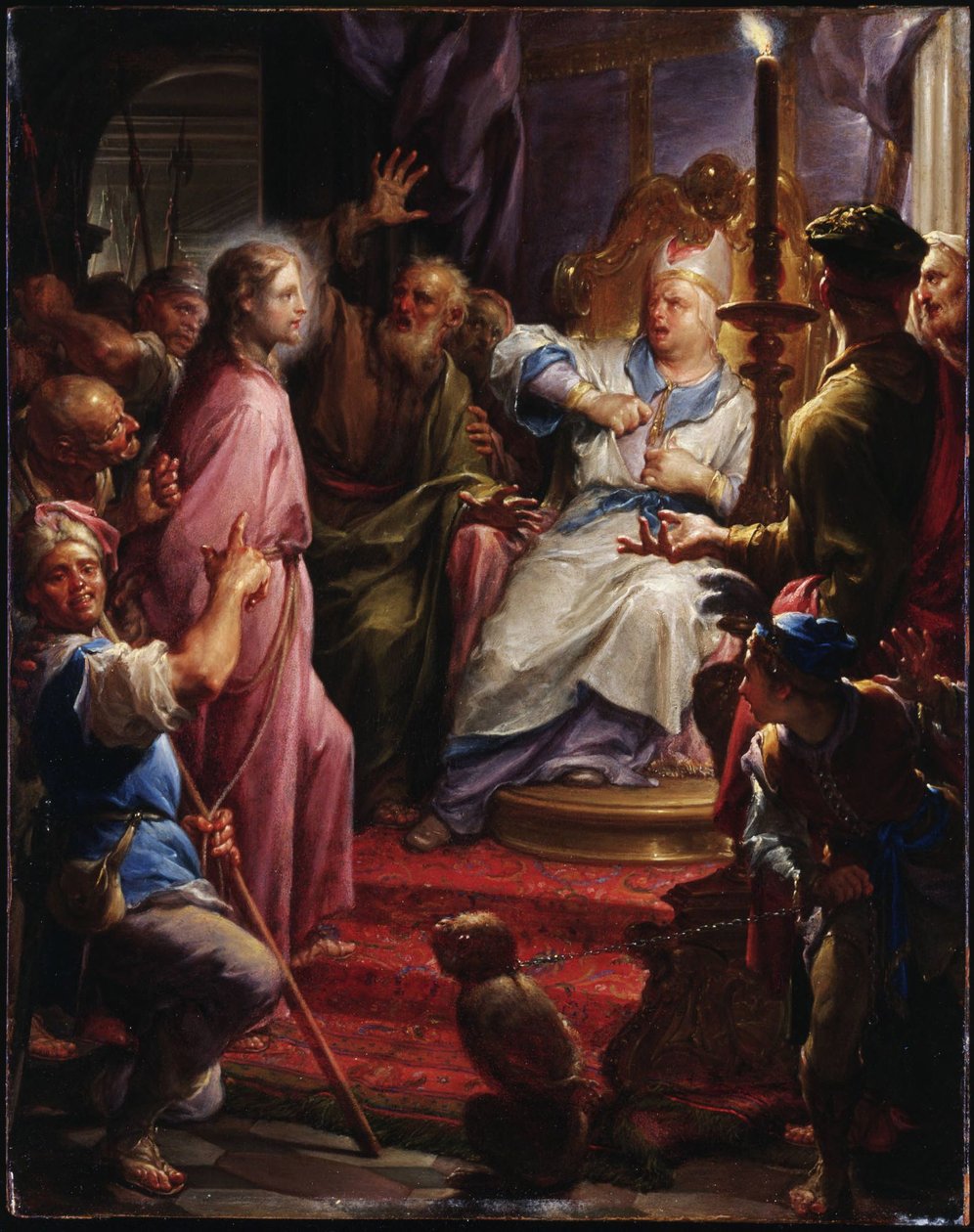 Kristus před Kaifášem od Francesco Trevisani