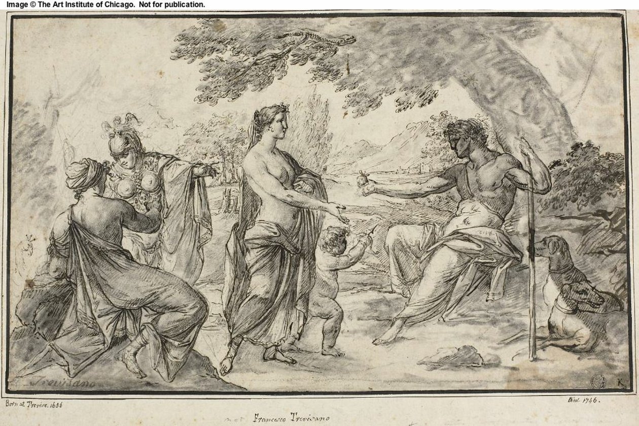 Soud z Paříže od Francesco Trevisani