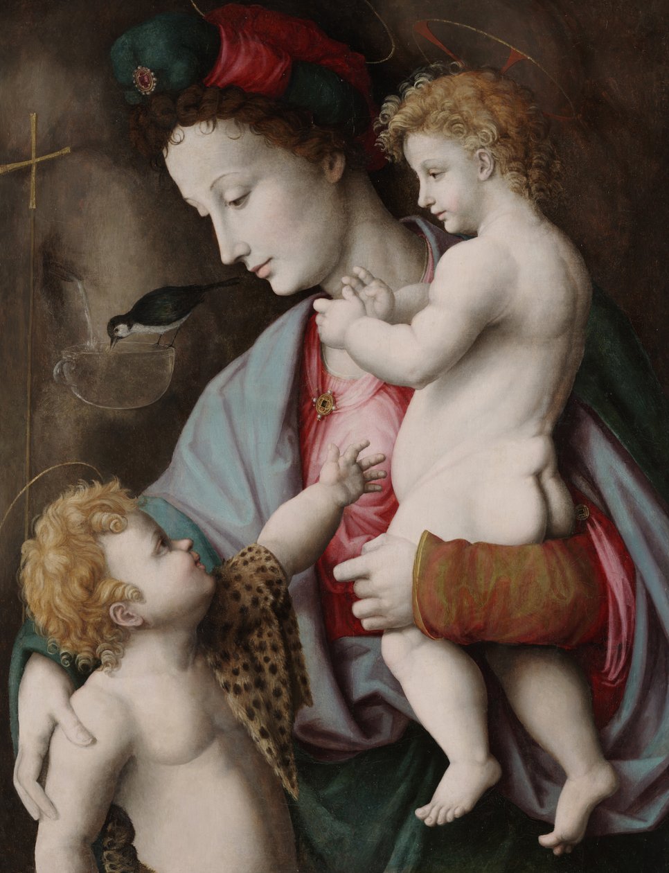 Madona a dítě se svatým Janem, kolem 1525 (olej na desce) od Francesco Ubertini Il Bacchiacca