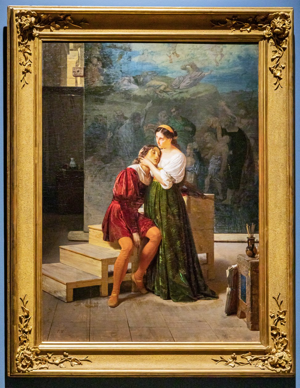 Raphael a Fornarina od Francesco Valaperta