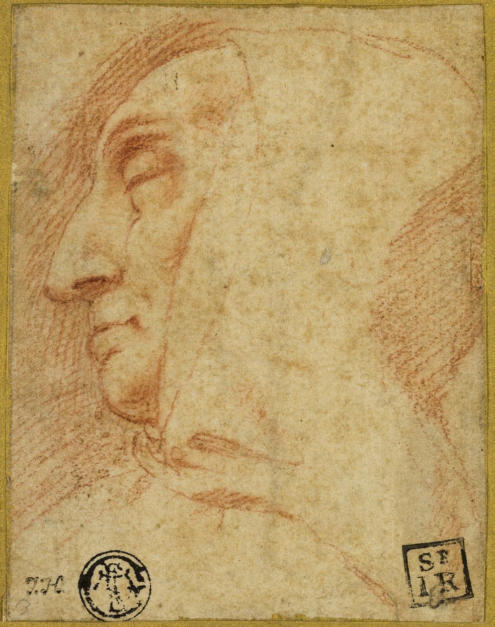 Hlava mnicha od Francesco Vanni