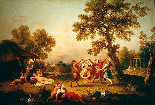Bacchanal, kolem 1740-50 od Francesco Zuccarelli