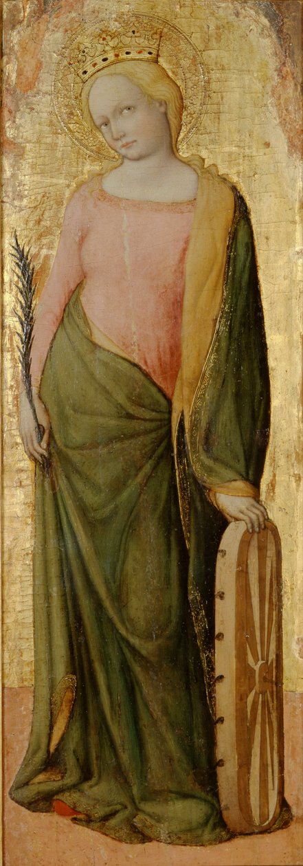 Svatá Kateřina Alexandrijská, c1443-1468 od Francesco de Franceschi